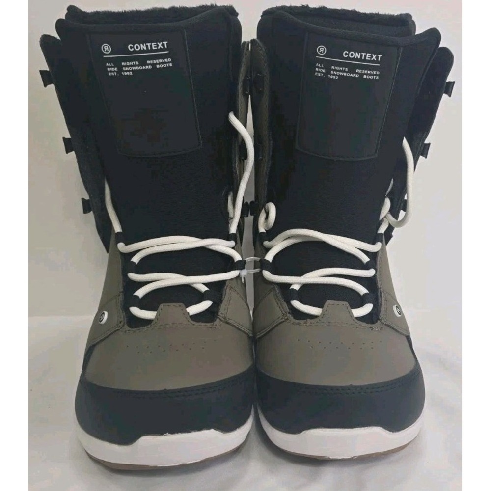 Ride Context Women's Size 11 Snowboard Boots BOA Fit System Khaki & Black